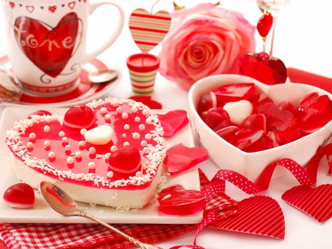 стол на День святого Валентина