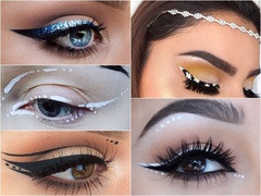 Незвичайні стрілки в макіяжі очей