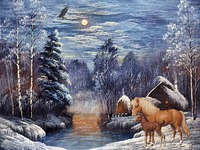Зимние картинки с Лошадьми