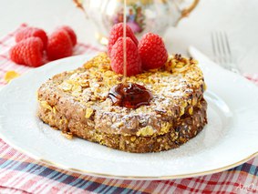 Французский тост в кукурузных хлопьях Французский тост в кукурузных хлопьях