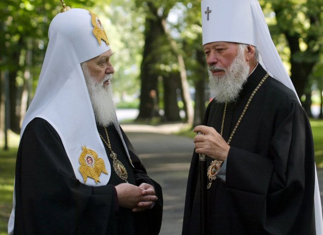 Патріарх Філарет, митрополит Володимир 