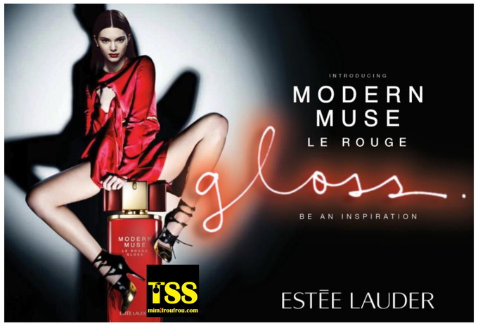 Кендалл Дженнер в кампанії Estee Lauder Muse Le Rouge Gloss