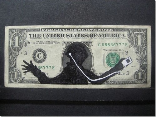 Смешные рисунки на деньгах