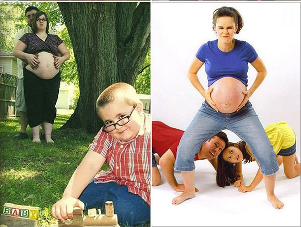 Странные фото беременности
