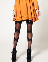 Яркие колготки с узором