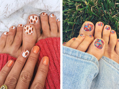 Модные идеи весеннего педикюра