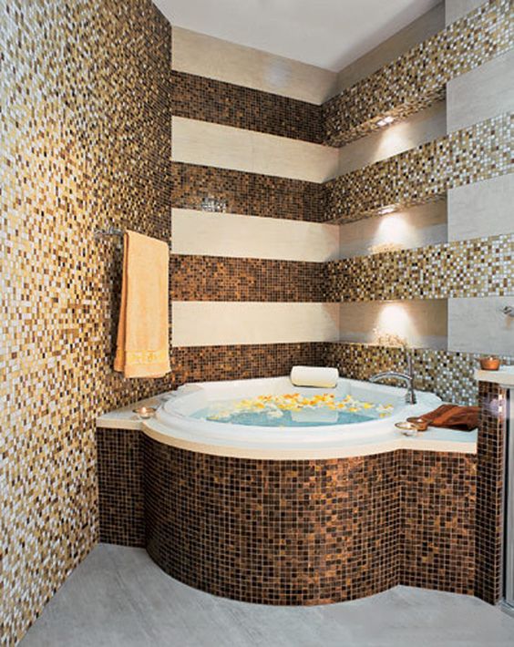мозаика в ванной комнате