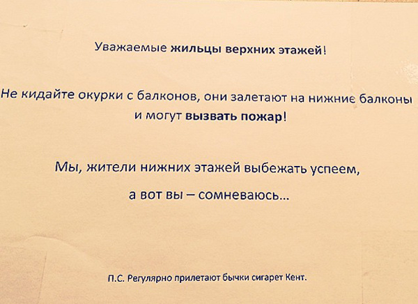 Перлы от соседей