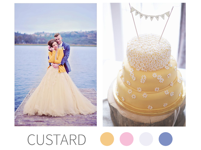 Модные свадебные оттенки: custard