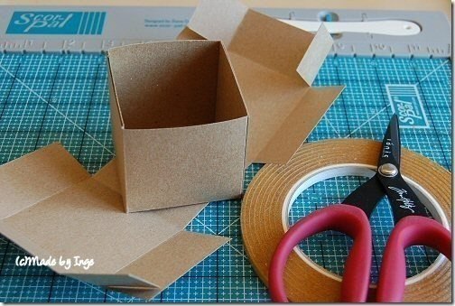 Коробочка - сундучок для новогодних подарков своими руками