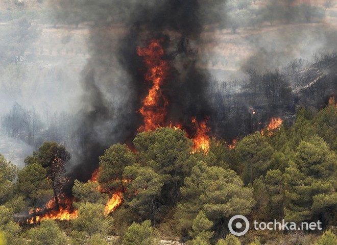 Лесные пожары в Валенсии