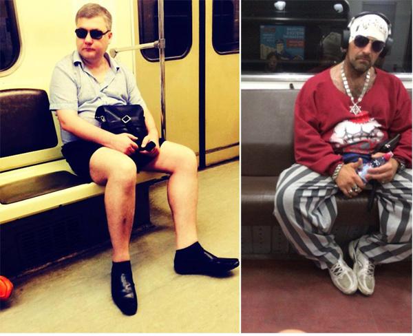 Странные люди в метро