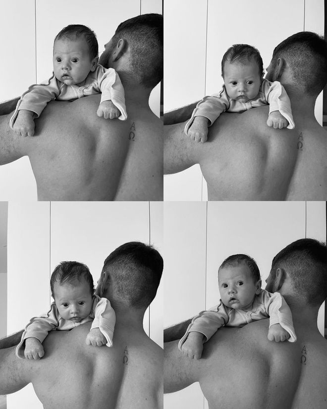 Нікіта Добринін з сином Левом