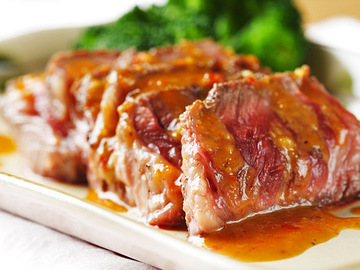 Соус для шашлыка, мясо