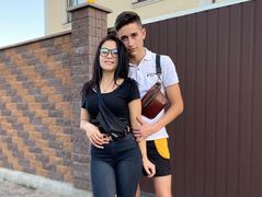 Роман Сасанчин с возлюбленной Иванной