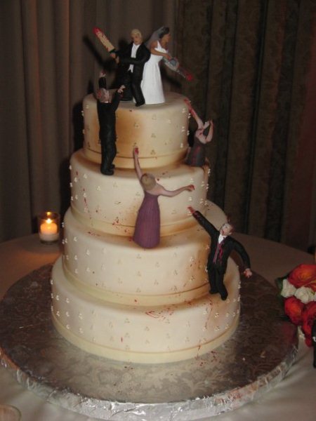 Зомби тортики на свадьбу