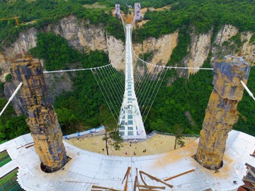стекляный мост в Китае