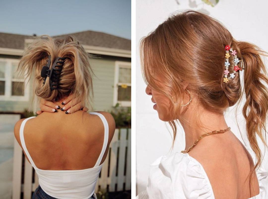 Зачіски з шпилькою-краб