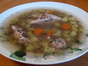 Куриный суп с гречневой крупой 