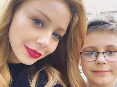 Тина Кароль с сыном Вениамином