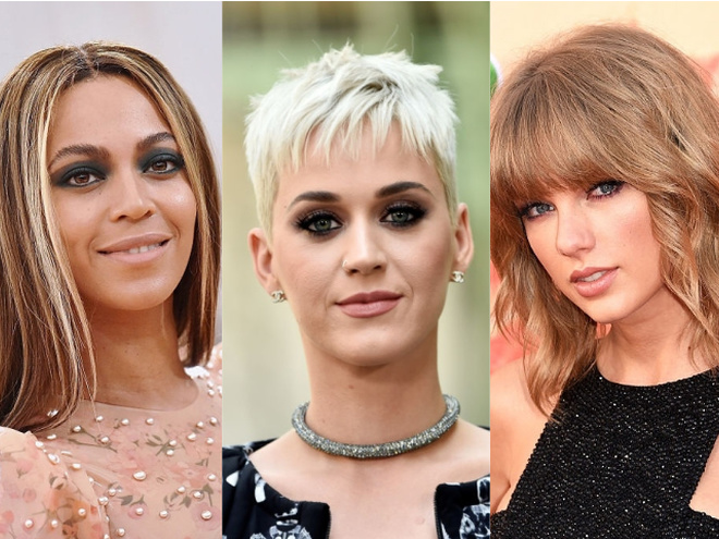 Бейонсе, Кэти Перри, Тейлор Свифт