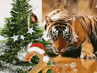 Милі листівки на новий рік тигра 2022