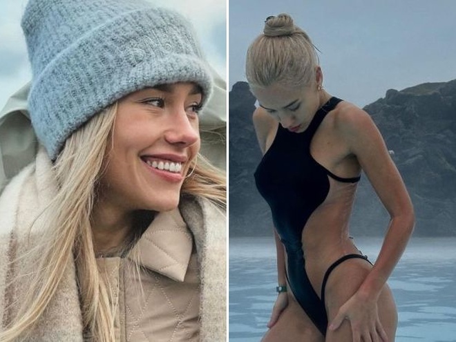 Квіткова в обтислих убраннях на голі груди відпочила в Ісландії