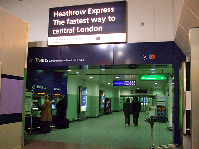 Достопримечательности Лондона: Heathrow Express