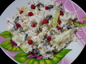 Салат с капустой и клюквой Салат с капустой и клюквой