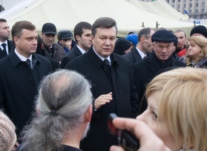 Виктор Янукович на Майдане