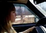 Наша Настёна на вождении    