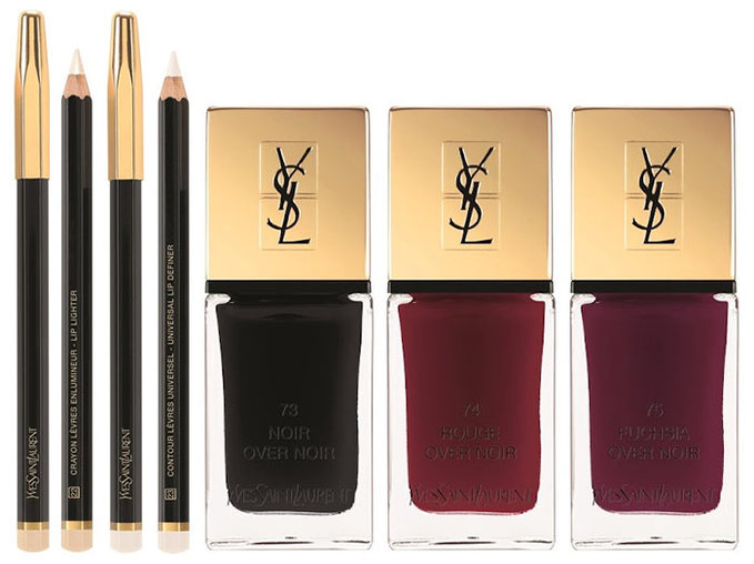 Карандаш для губ YSL Dessin Des Levres Lip Liner Pencil и лак для ногтей YSL La Laque Couture
