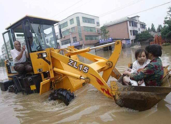 Наводнение в Китае 16 июня