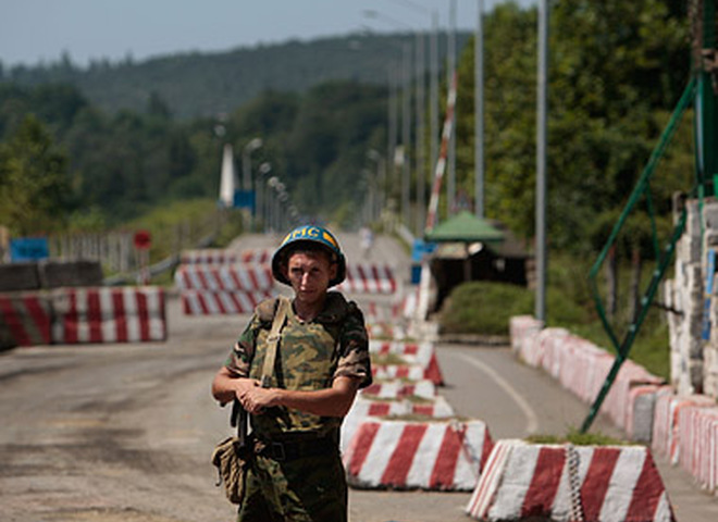 Грузия, граница, военные