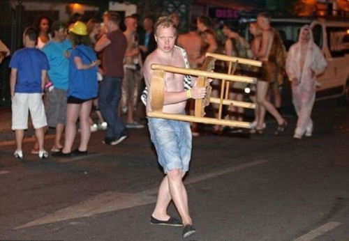 Дебош английских студентов