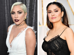 Леди Гага и Сальма Хайек