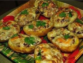 Лодочки из картошки в мундире Лодочки из картошки в мундире