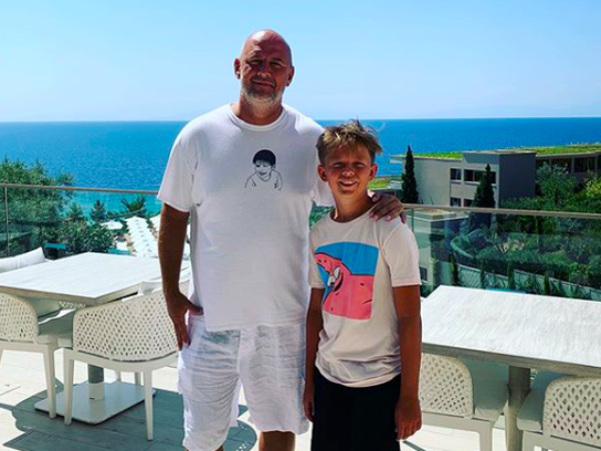 Потап с сыном Андреем