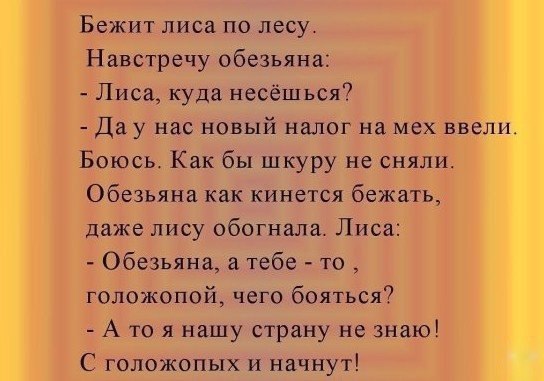 Прикол про налоги и страну