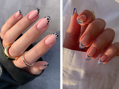 Самые модные варианты французского маникюра на лето