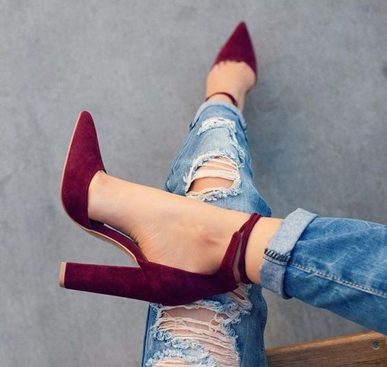 Сексуальная летняя обувь на толстом каблуке