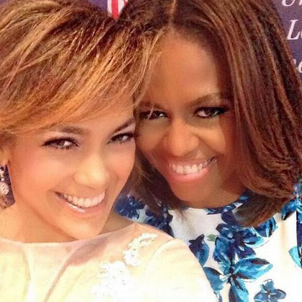 Мишель Обама и Дженнифер Лопес