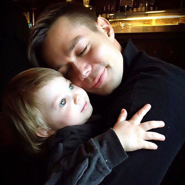 Стас П'єха з сином