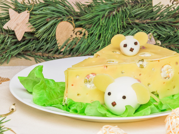 Рецепты нарядных блюд на Новый год 2020 в виде крысы с фото