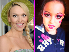 Оля Полякова с дочерью