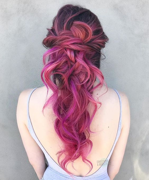 Рожеве волосся