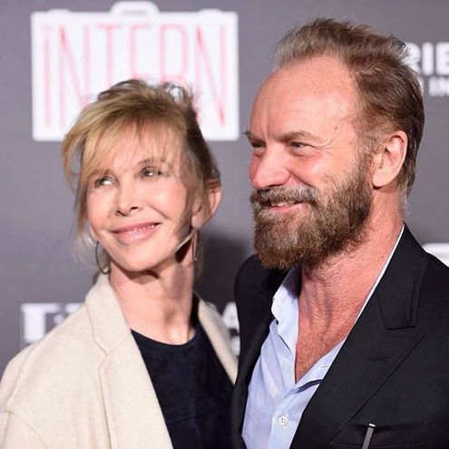 Стинг и жена Труди Стайлер