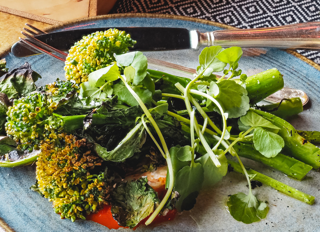 Рецепты салата из капусты брокколи