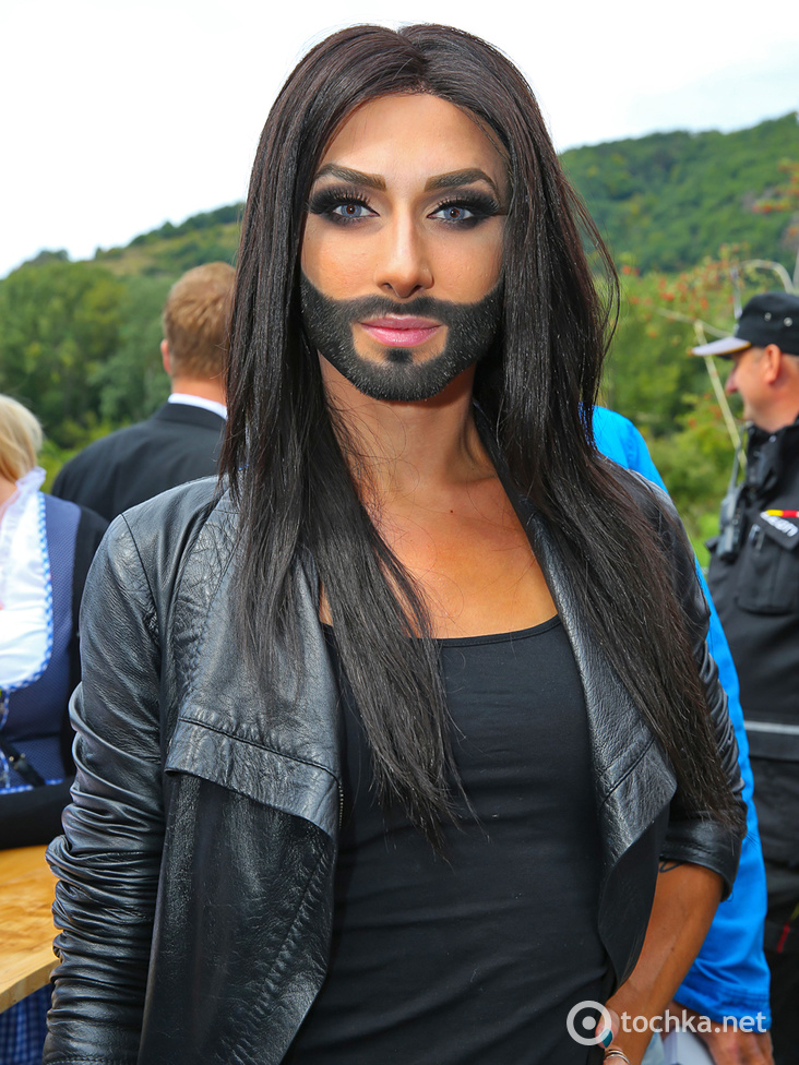 Picture of bearded transvestite