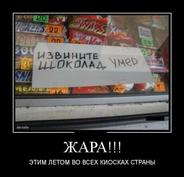 ТОП лучших демотиваторов про жару